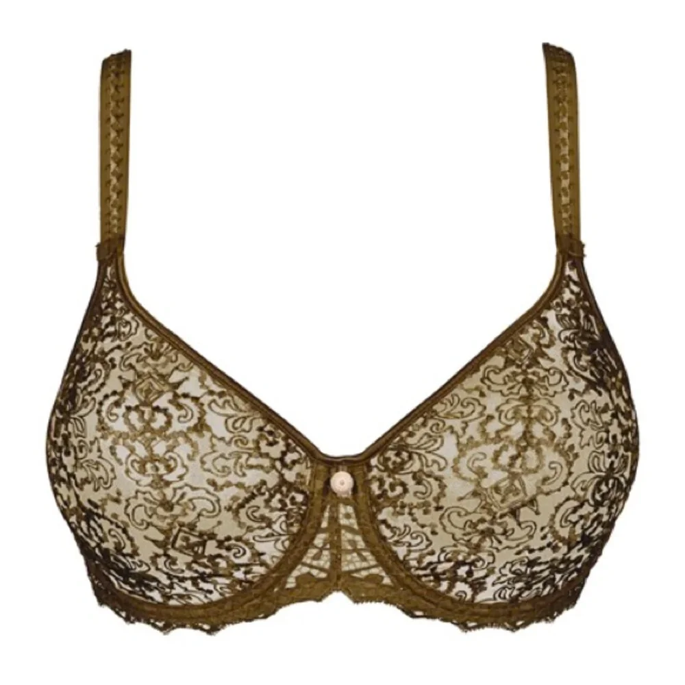 NEW NWT Empreinte Cassiopee Seamless Full Cup Lace Underwire Bra Lechen Green - Picture 2 of 3